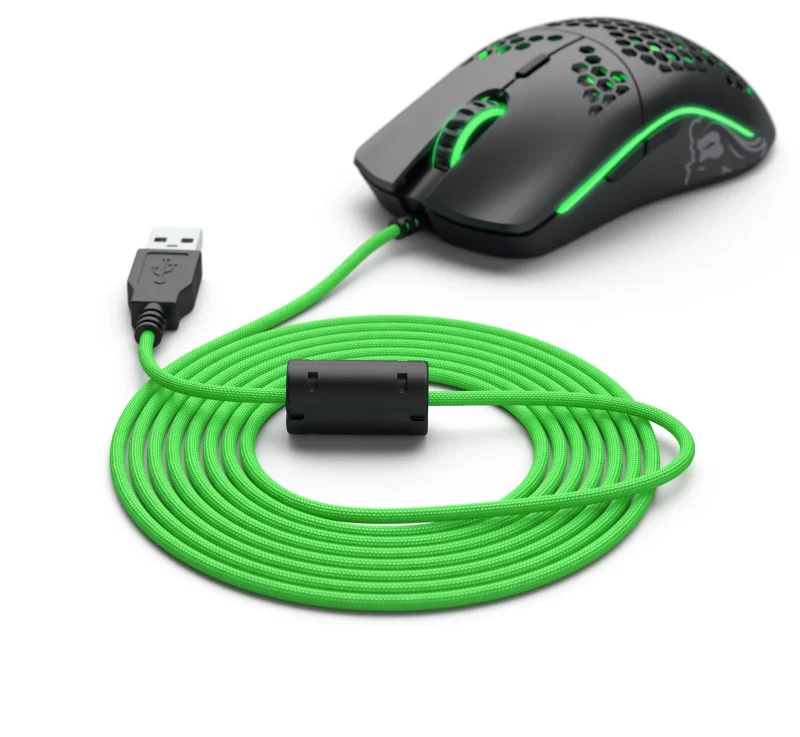 glorious ascended cable v2 gremlin green high performance pc cable