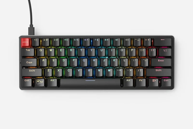 glorious gmmk compact 60 rgb keyboard w gateron brown switches