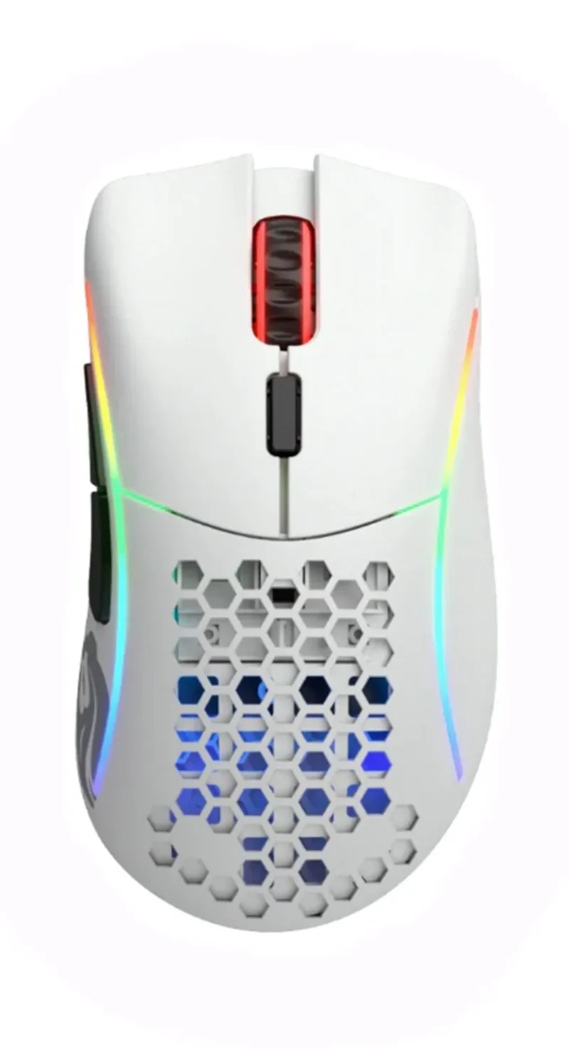 glorious model d minus white rgb wireless mouse