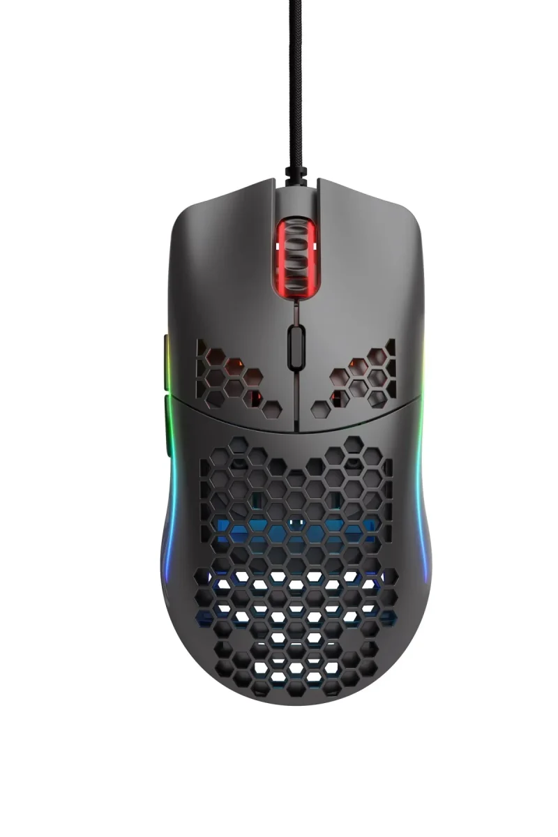 glorious model o minus matte black rgb wired gaming mouse