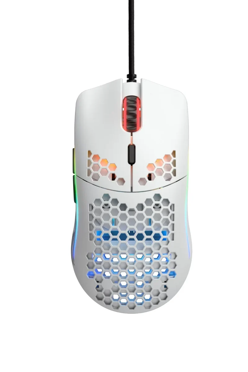 glorious model o minus white matte rgb wired mouse