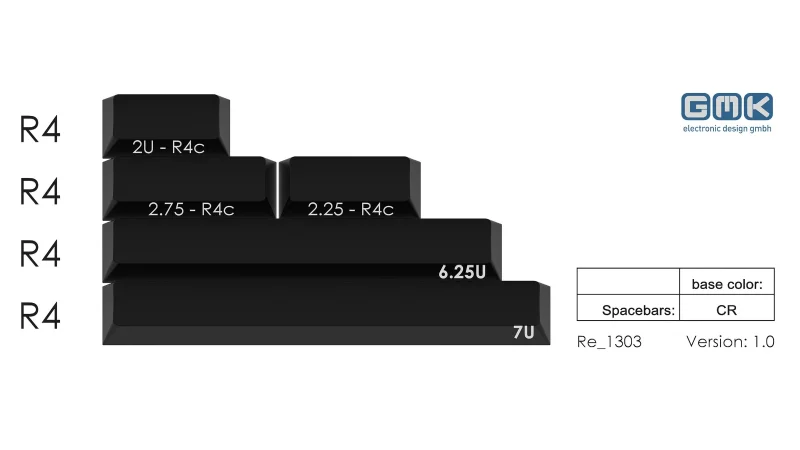 gmk cyl cherry profile spacebar kit