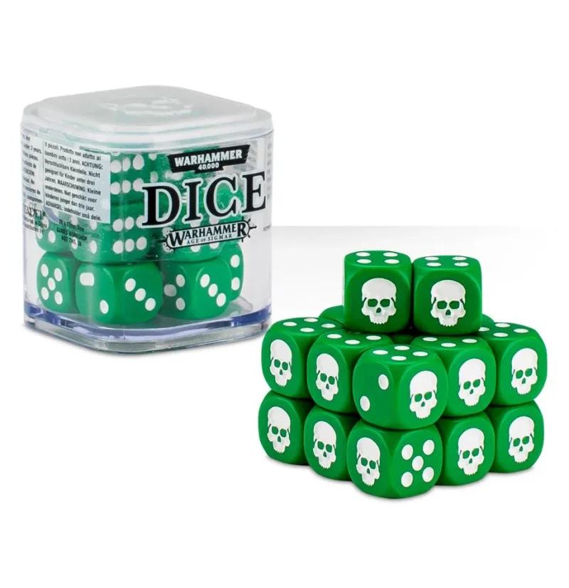 green 12mm dice cube premium quality