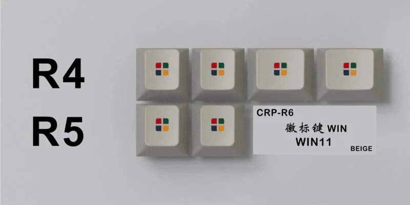 hammerworks cherry profile dye sub keycap set for windows 11 64