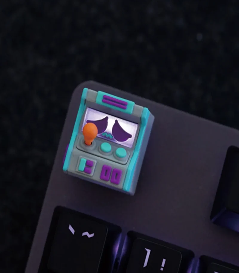 hkp error sad grey blue purple artisan keycap limited edition