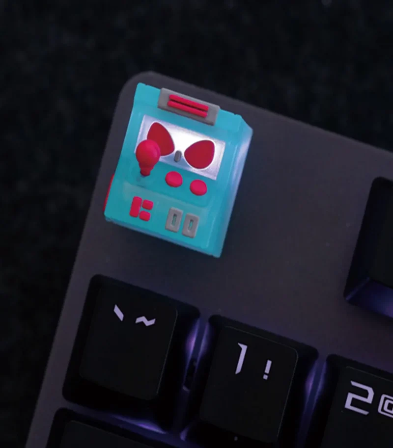 hkp error smart trans artisan keycap red blue