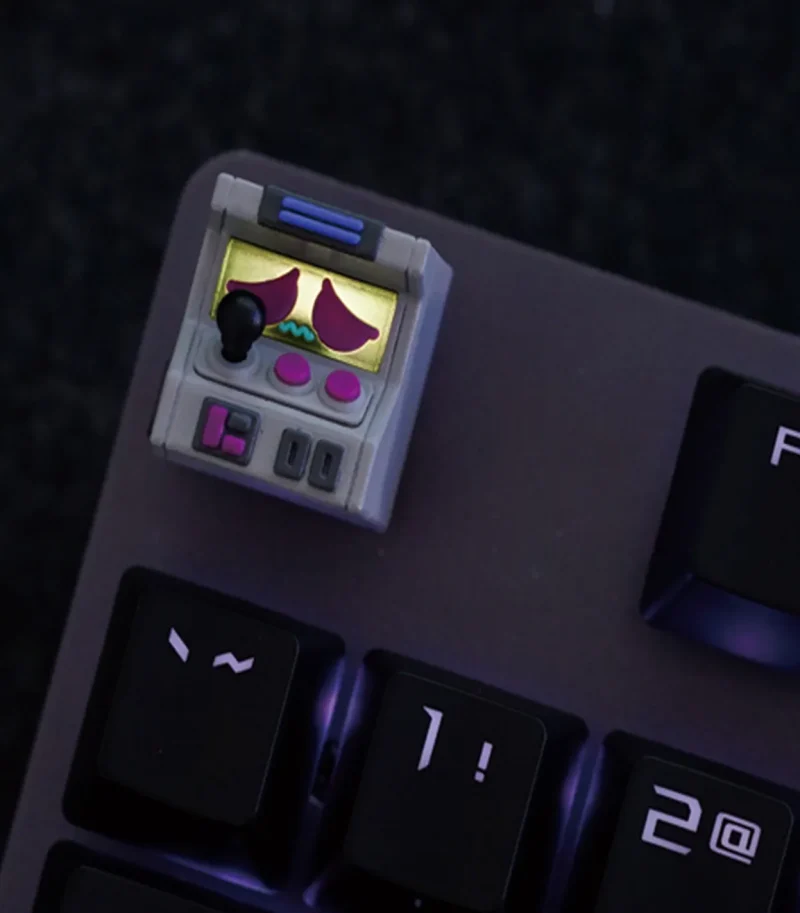 hkp sad grey purple artisan keycap limited edition