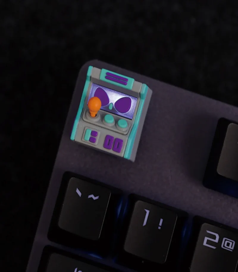 hot keys hkp error grey blue purple artisan keycap