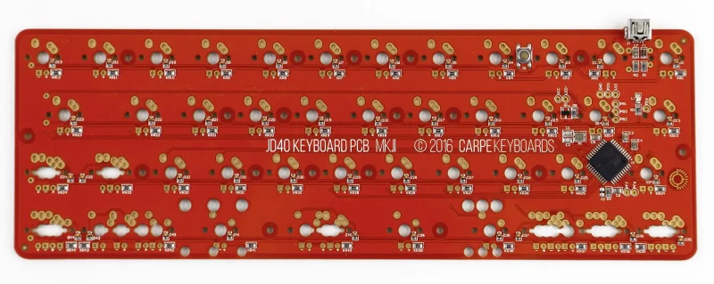 jd40 mk ii pcb for carpe keyboards precision gaming board