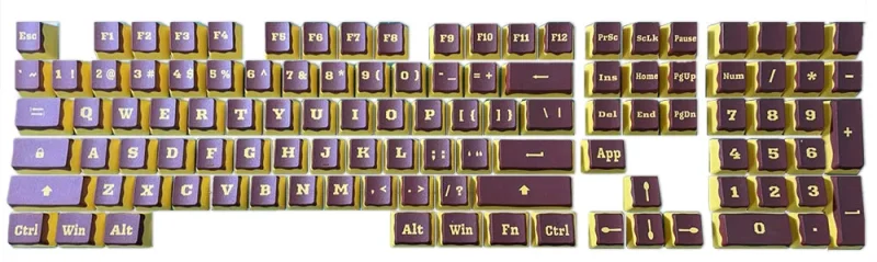 ji zun 108 key pbt dye sub keycap set oem profile