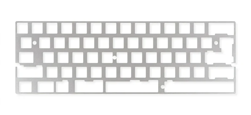 kbdfans dz60 aluminum ansi plate 2u left shift