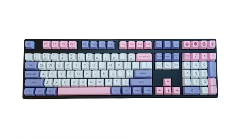 kbparadise 108 key lilac oem pbt keycaps set