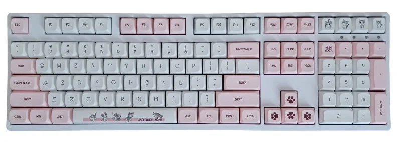 kbparadise shorthair cat 133 key pbt dye sub xda keycaps