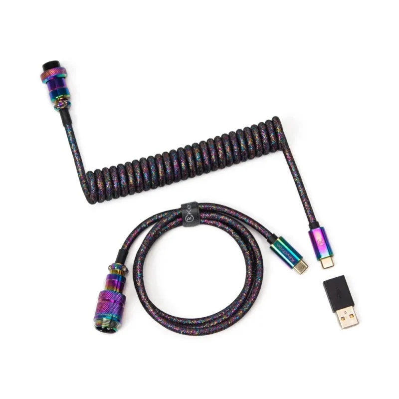 keychron coiled aviator cable premium straight connection