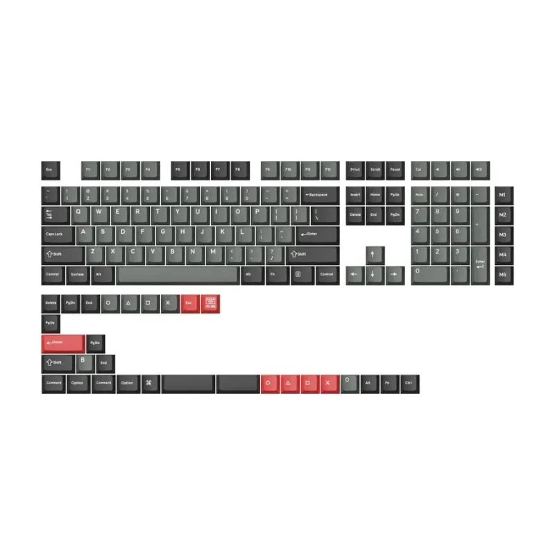 keychron dolch red pbt double shot keycap set