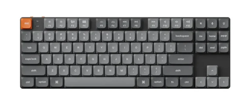 keychron k1 max black tkl bluetooth 2 4 ghz white led low profile win mac mechanical keyboard