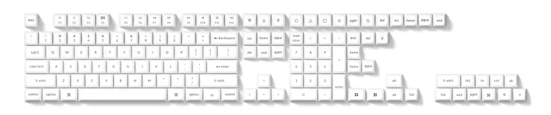 keychron ksa double shot pbt keycap set 137 keys