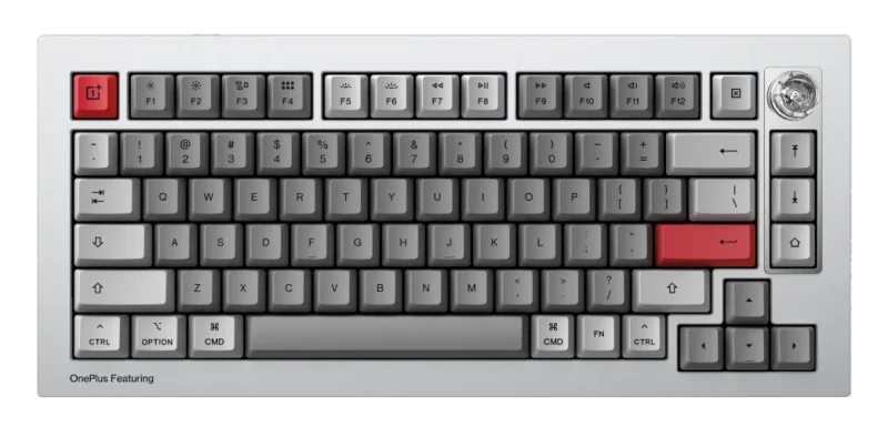 keychron oneplus pro bonfire 75 hotswap rgb keyboard win mac