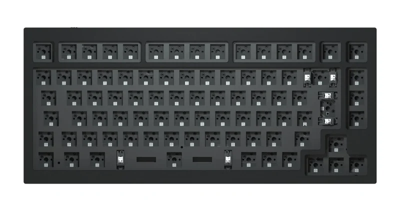 keychron q1 75 iso hotswap mechanical keyboard barebones win mac compatible