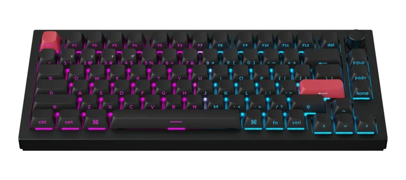 keychron q1 max wireless rgb mechanical keyboard w knob 75 hotswap aluminum