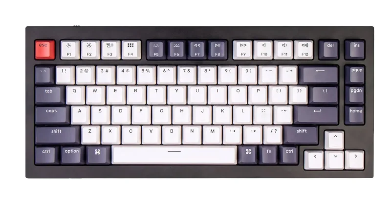 keychron q1 v1 75 rgb hotswap mechanical keyboard for win mac