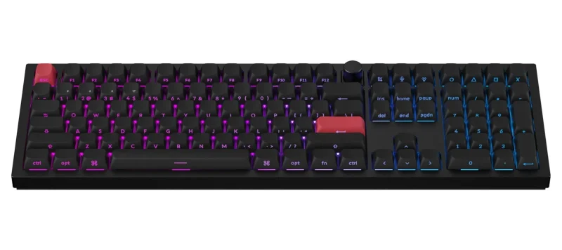 keychron q6 max wireless mechanical keyboard w rgb knob hotswap for mac win