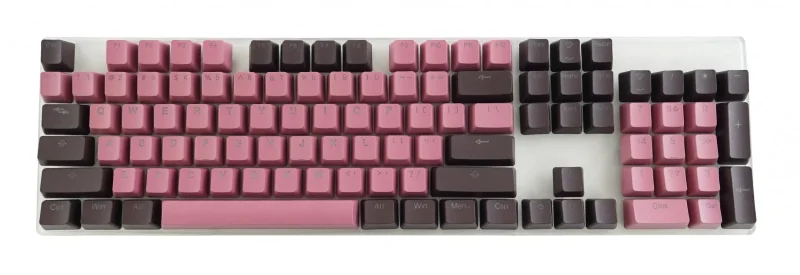 lavender chocolate double shot pbt keycap set 139 keys backlit oem profile