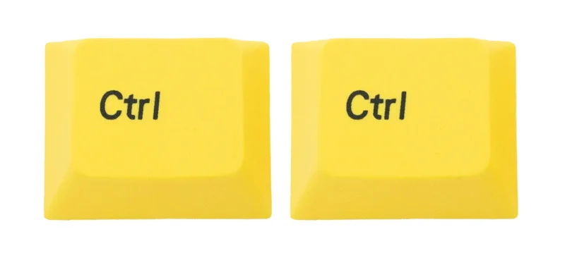 leopold cherry pbt keycaps yellow control 2 dye sub