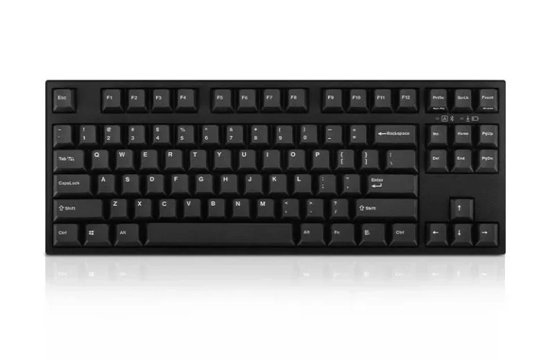 leopold fc750rbt pd tkl bluetooth mechanical keyboard black double shot pbt