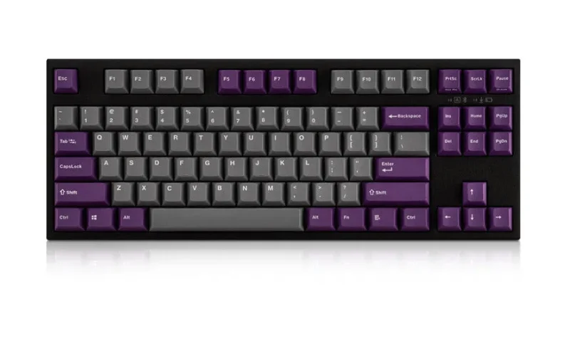 leopold fc750rbt purple grey bluetooth mechanical keyboard