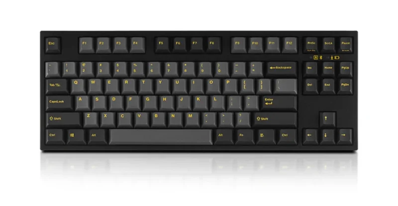 leopold fc750rbt tkl bluetooth mechanical keyboard ash yellow