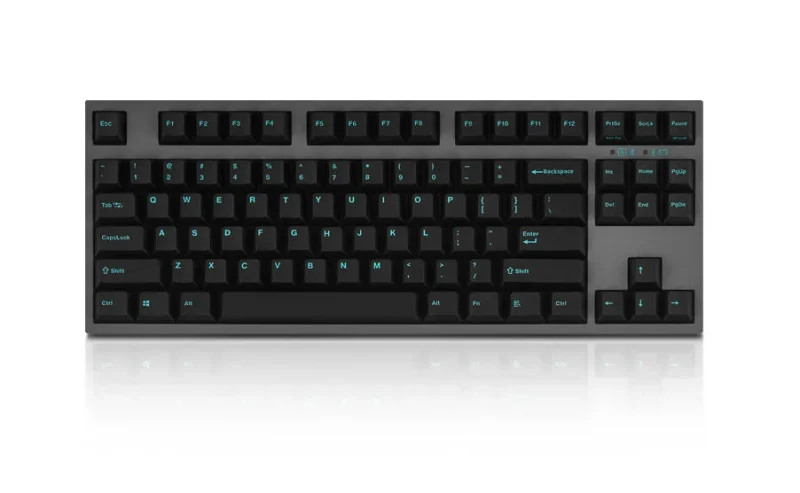 leopold fc750rbt tkl bluetooth mechanical keyboard charcoal blue pbt pd double shot