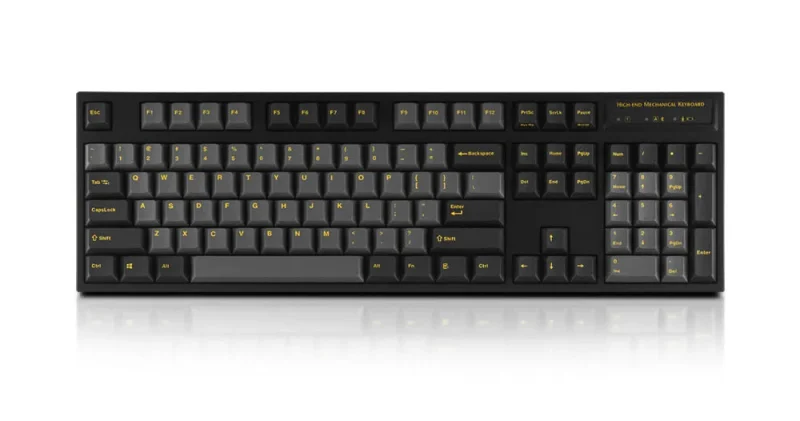 leopold fc900rbt ash yellow bluetooth mech keyboard