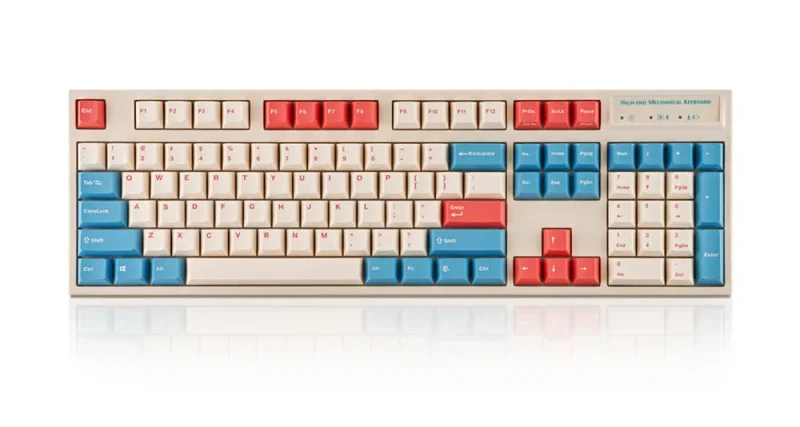 leopold fc900rbt coral blue bluetooth mechanical keyboard