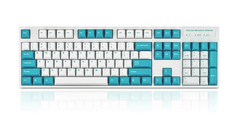 leopold fc900rbt white mint bluetooth mechanical keyboard