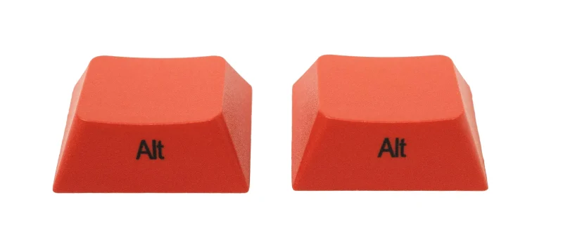 leopold red alt 2 key cherry profile pbt keycap set