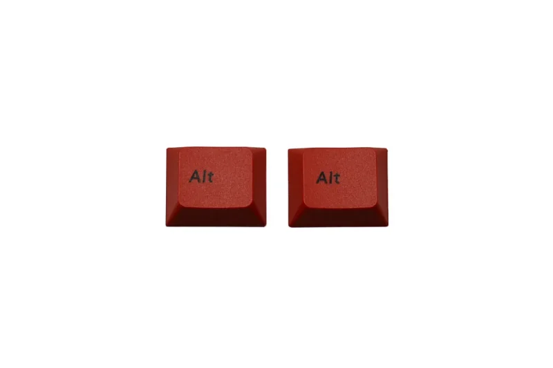 leopold red alt 2 pbt cherry keycap set