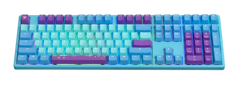 limited mk frozen llama rgb pbt mechanical keyboard