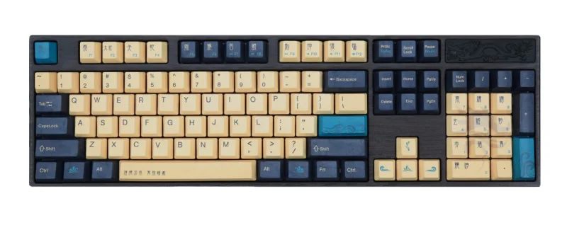 loong ii 104 key varmilo pbt dye sub keycap set limited edition