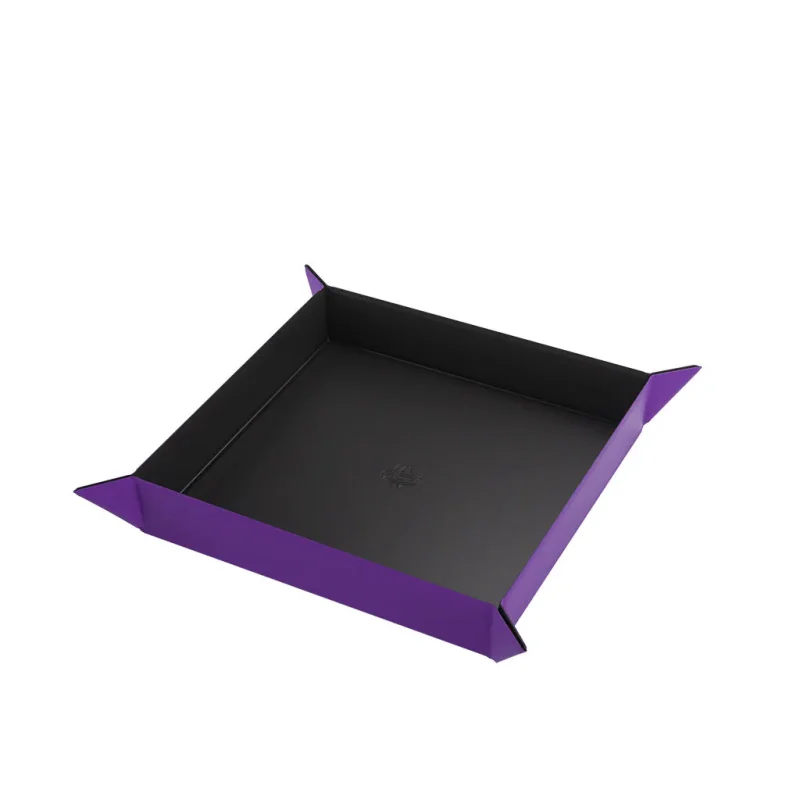 magnetic black purple dice tray for tabletop gaming