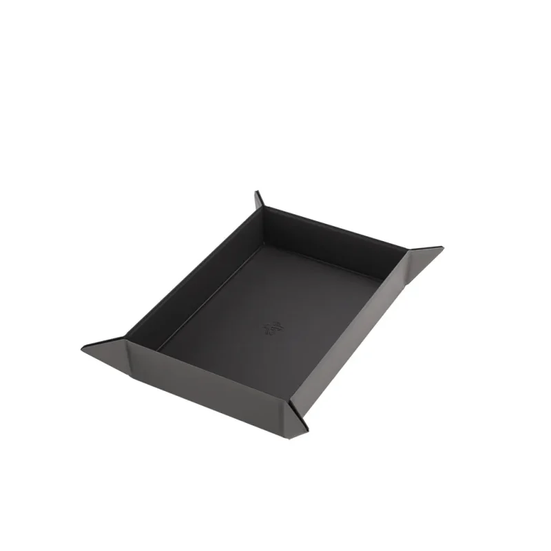 magnetic rectangular dice tray black gray