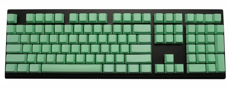 mint green 108 key pbt oem keycap set