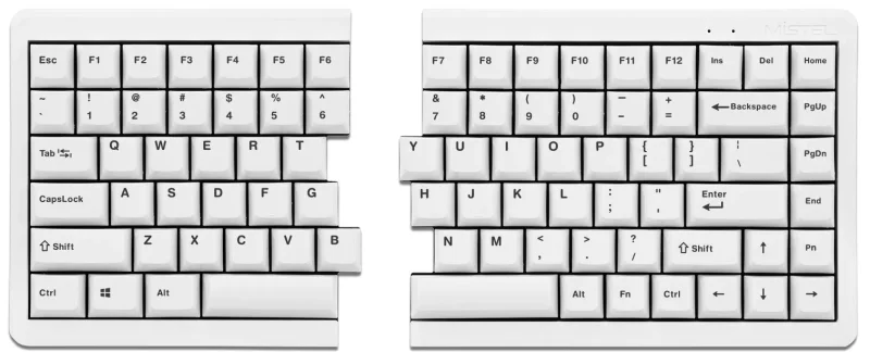 mistel md770 75 white rgb pbt mechanical keyboard