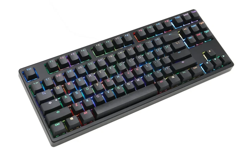 mk disco black rgb tkl mechanical keyboard double shot pbt