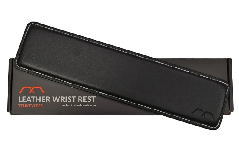 mk tkl leather wrist rest grey stitching