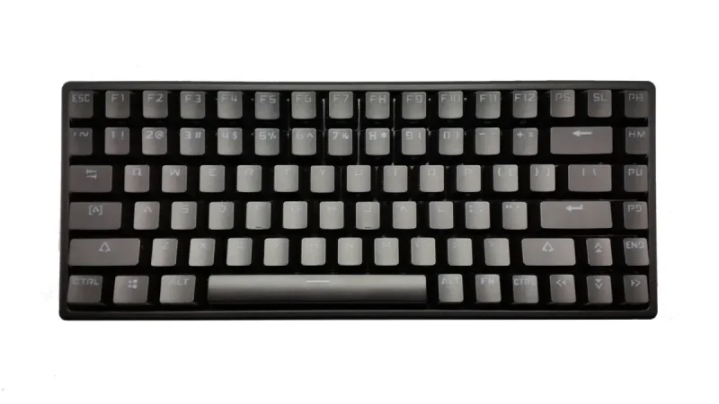 mk84 black mechanical keyboard w blue leds 75 layout