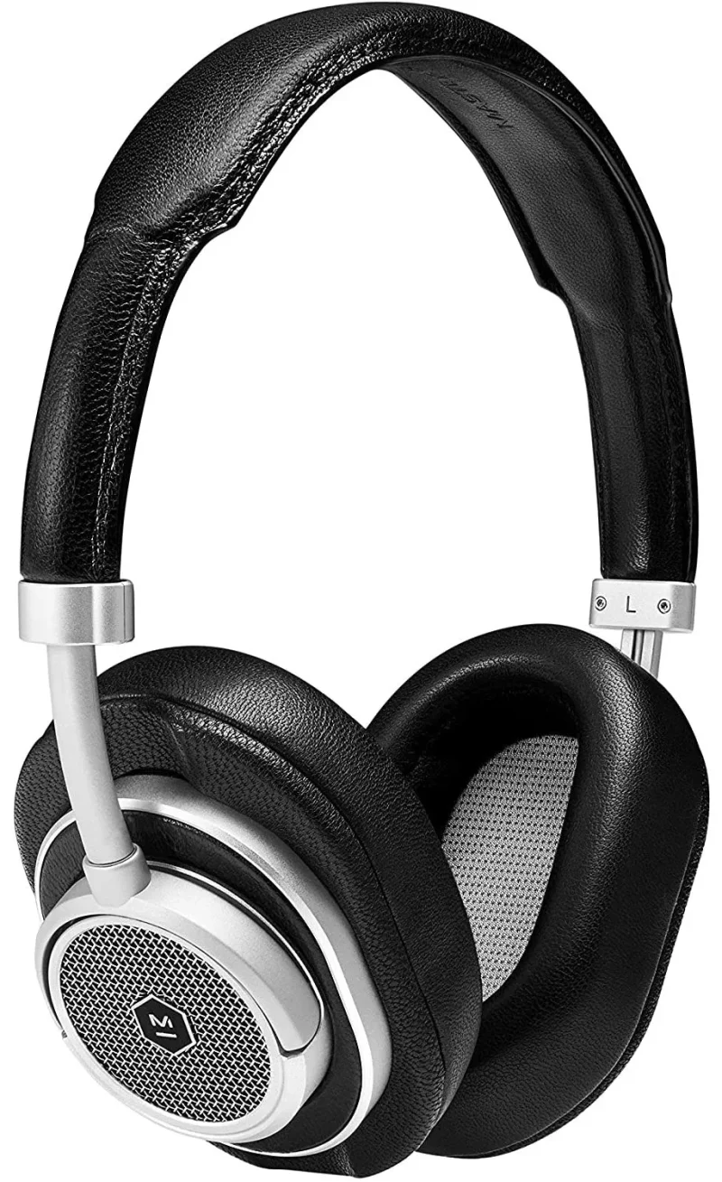 mw50 silver black wireless over ear headphones