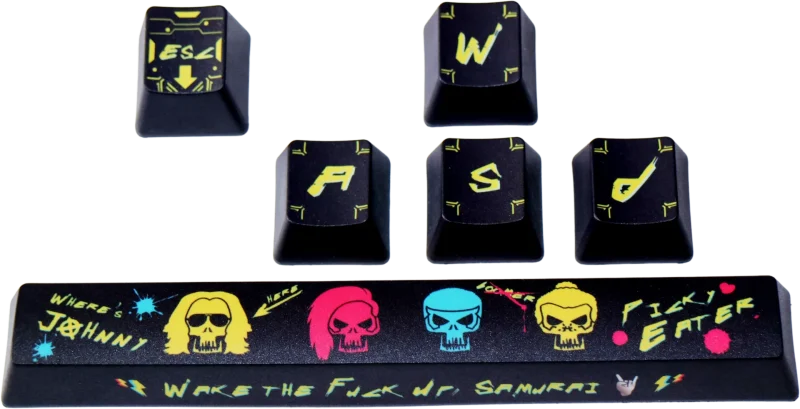 oem profile dye sub pbt keycap set traitors where s johnny 6 keys