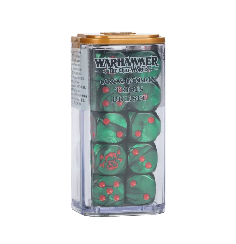 old world orc goblin dice set for warhammer