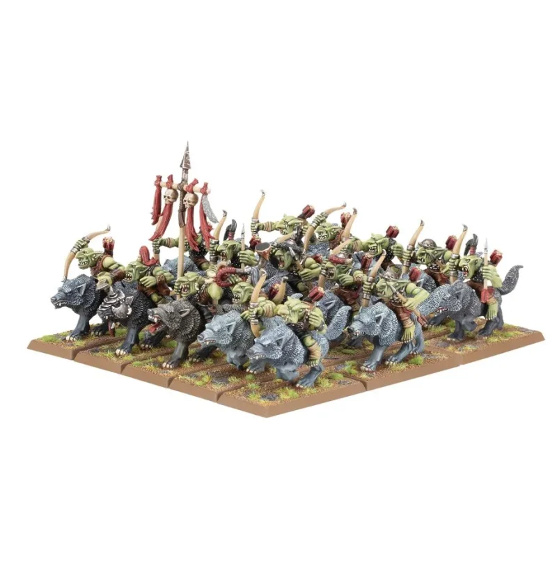 old world orc goblin tribes goblin wolf rider mob